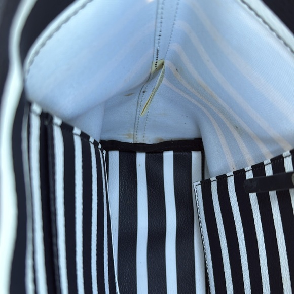 Kate Spade Black and Mint Striped Tote - Picture 12 of 12